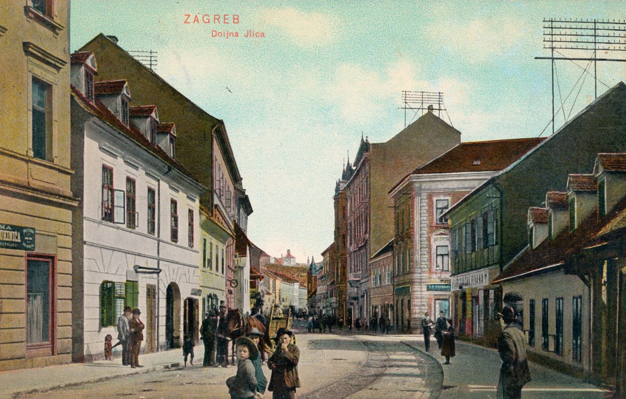 Ilica 1905. godine. Kačićeva ulica